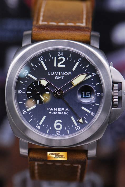 panerai luminor gmt titanium pam 89|Panerai Luminor chrono daylight 44mm.